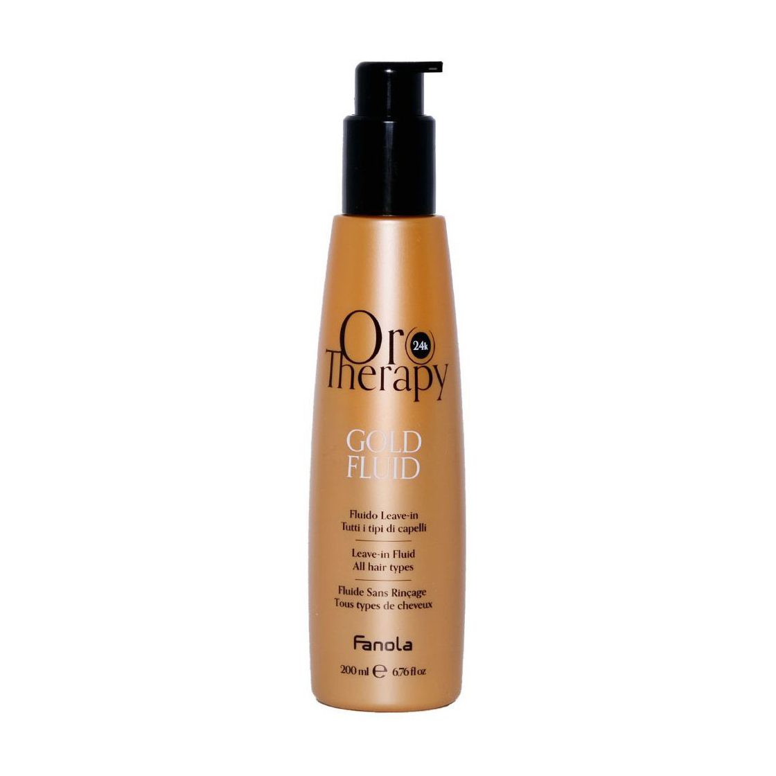 Незмивний флюїд Fanola Oro Therapy 24K Gold Fluid для всіх типів волосся, 200 мл