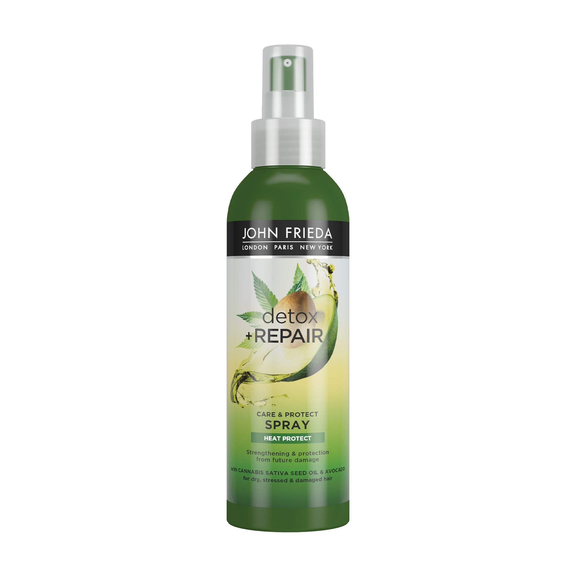 Незмивний спрей з термозахистом John Frieda Detox &amp; Repair Care &amp; Protect Spray для зміцнення волосся, 200 мл