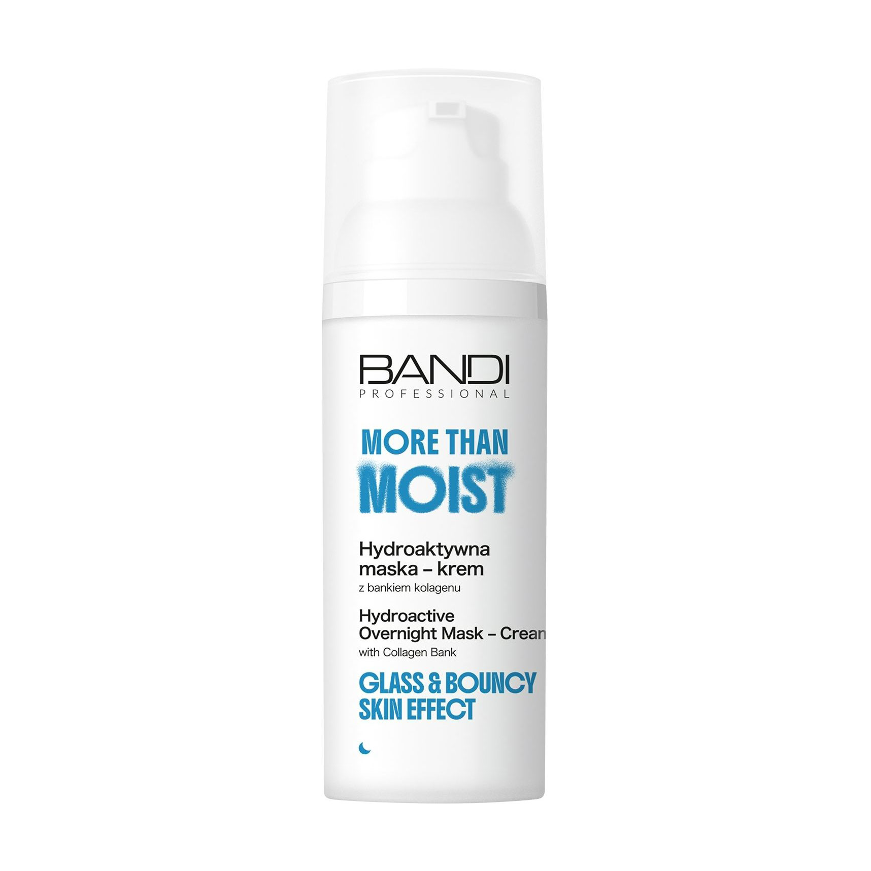 Нічна гідроактивна крем-маска для обличчя Bandi Professional More Than Moist Hydroactive Mask-Cream With Collagen Bank, 50 мл