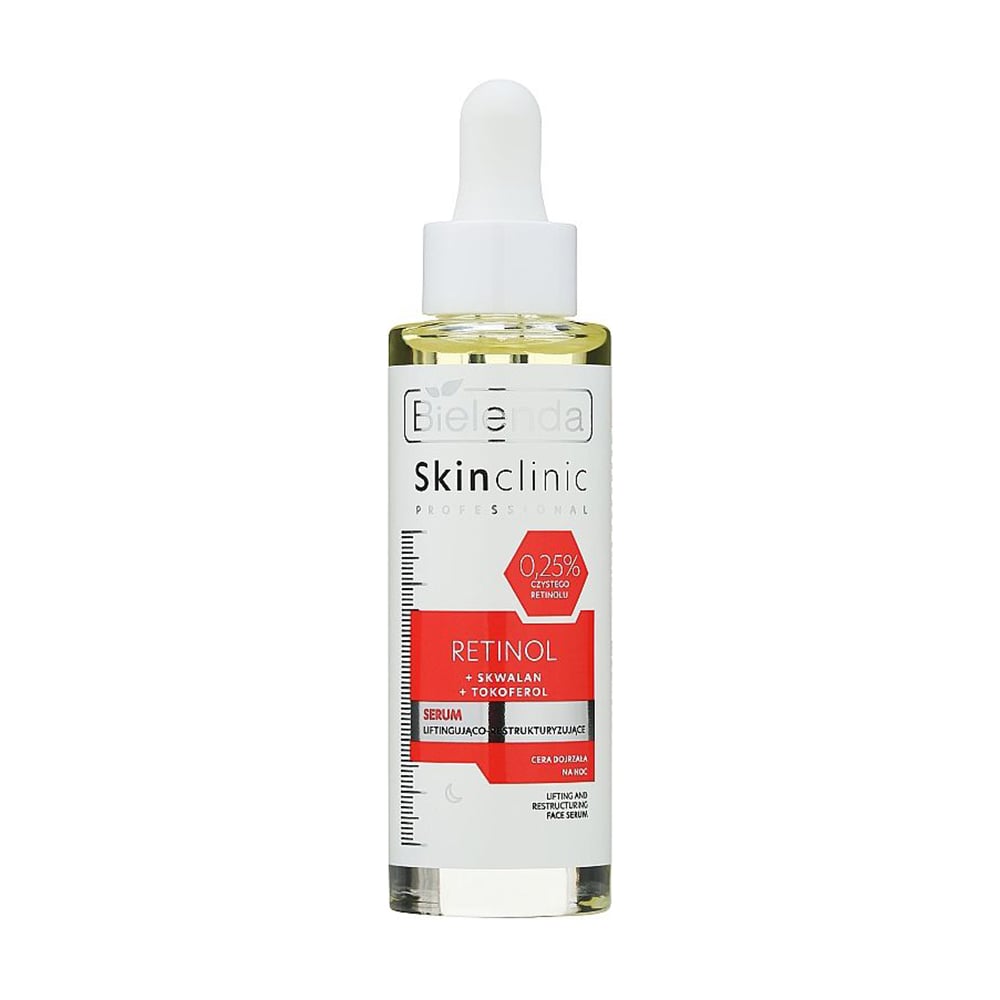 Нічна ліфтинг-сироватка для обличчя Bielenda Skin Clinic Professional Retinol Serum, 30 мл