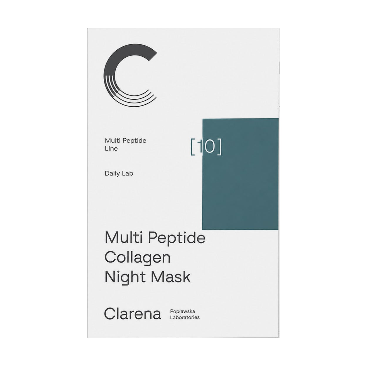 Нічна маска для обличчя Clarena Multi Peptide Line Multi Peptide Collagen Night Mask з пептидами та колагеном, 5 мл
