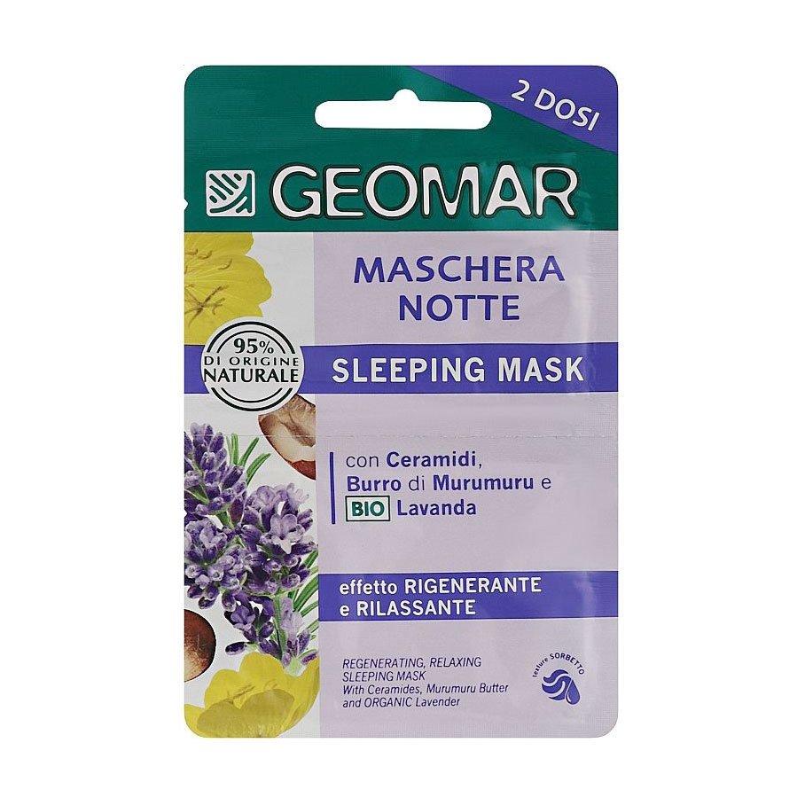 Нічна маска для обличчя Geomar Maschera Notte Sleeping Mask, 15 мл