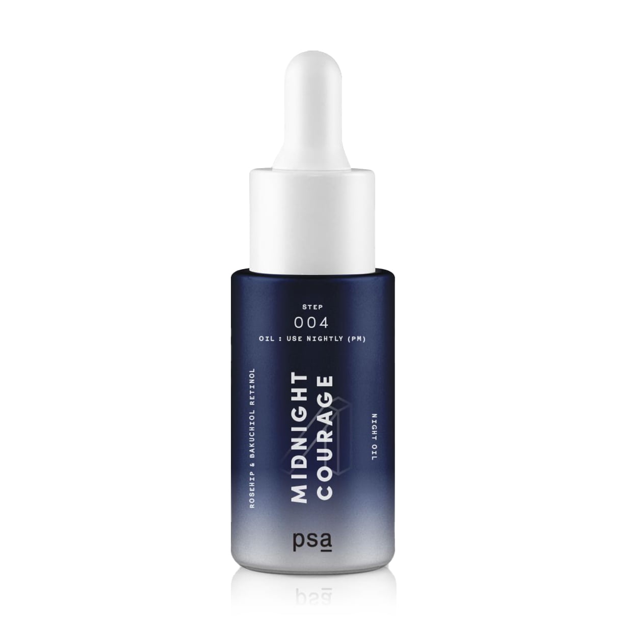 Нічна олія для обличчя PSA Midnight Courage Rosehip &amp; Bakuchiol Retinol Night Oil з шипшиною, бакучіолом та ретинолом, 15 мл
