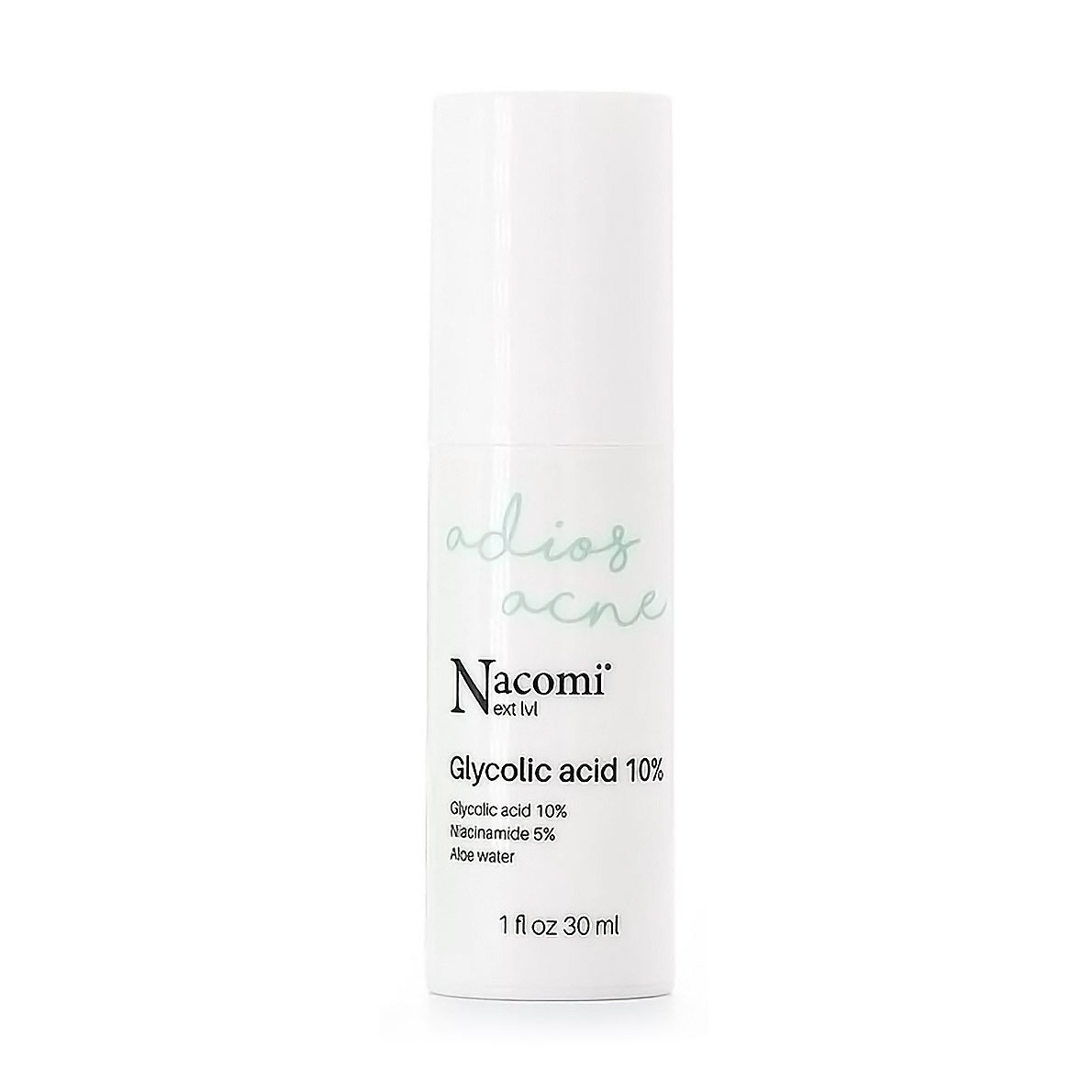 Нічна сироватка-пілінг для обличчя Nacomi Next Level Glycolic Acid 10% з гліколевою кислотою, 30 мл