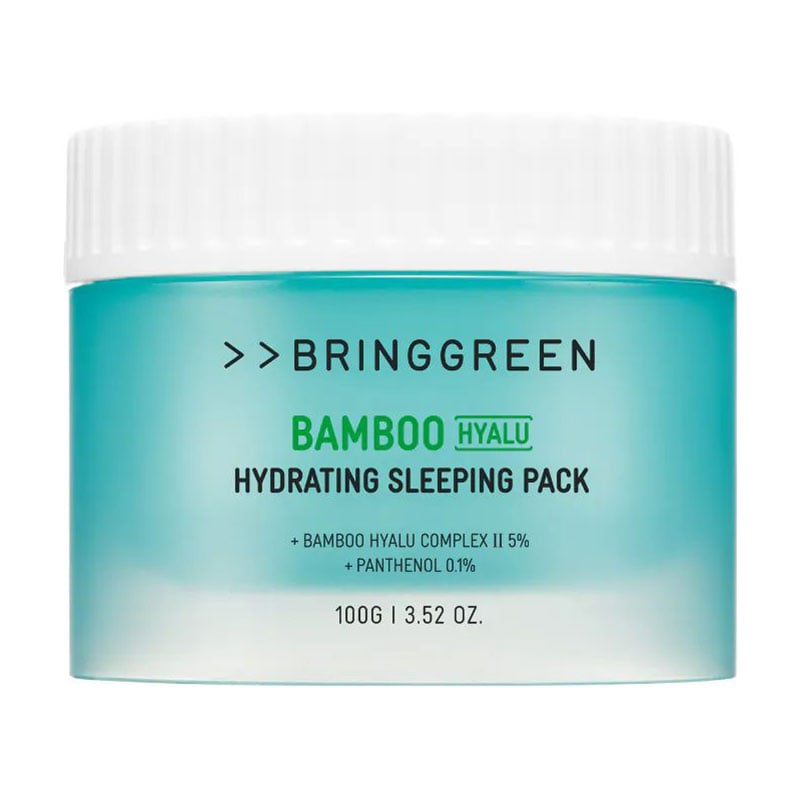 Нічна зволожувальна маска для обличчя BRING GREEN Bamboo Hyalu Hydrating Sleeping Pack, 100 г