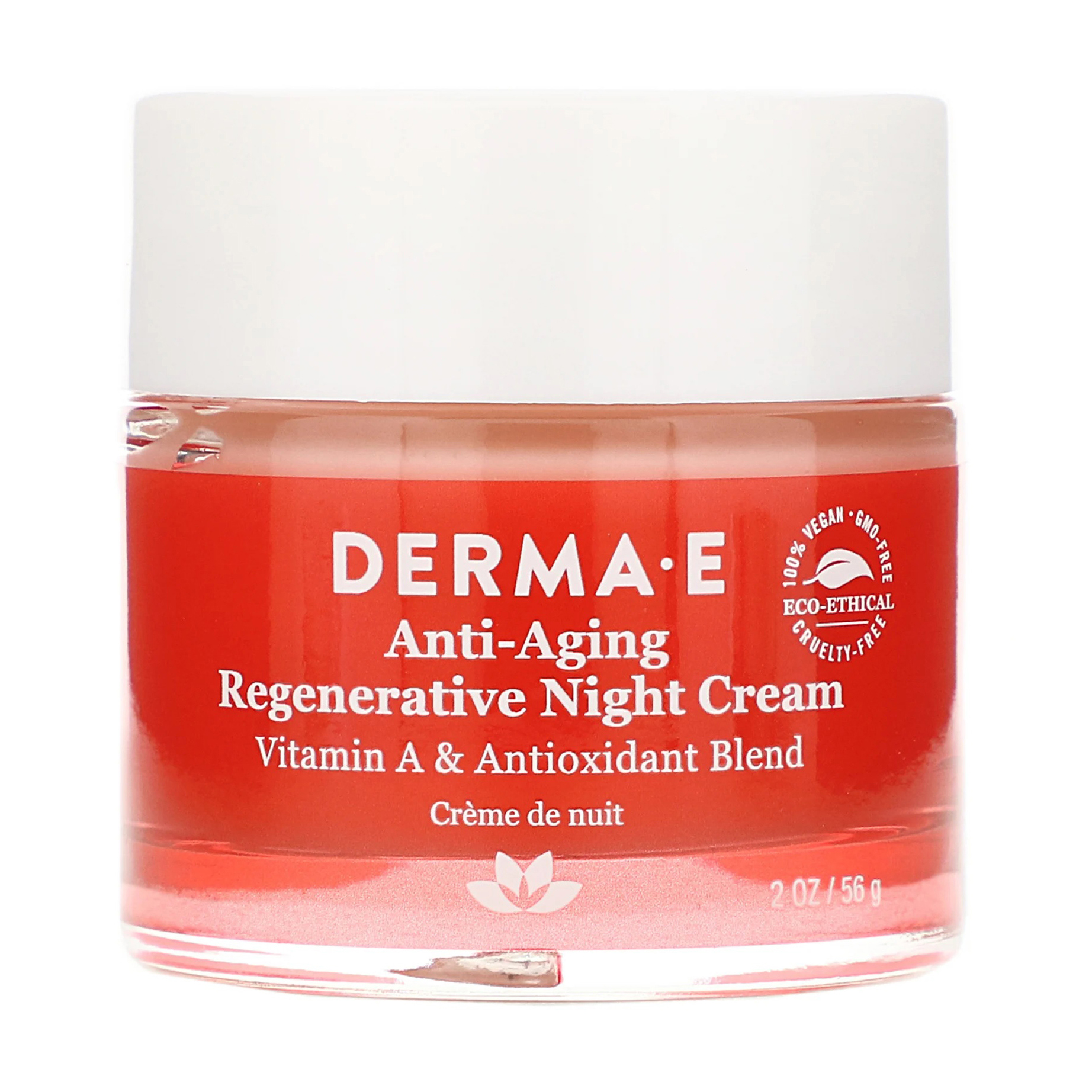 Нічний антивіковий крем для обличчя Derma E Anti-Wrinkle Anti-Aging Regenerative Night Cream з вітаміном А та антиоксидантами, 56 г
