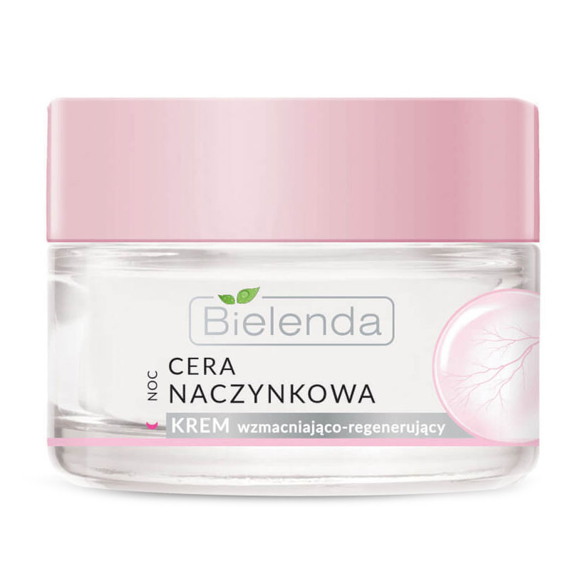 Нічний крем для обличчя Bielenda Capillary Skin Face Cream Зміцнювальний та регенерувальний, 50 мл