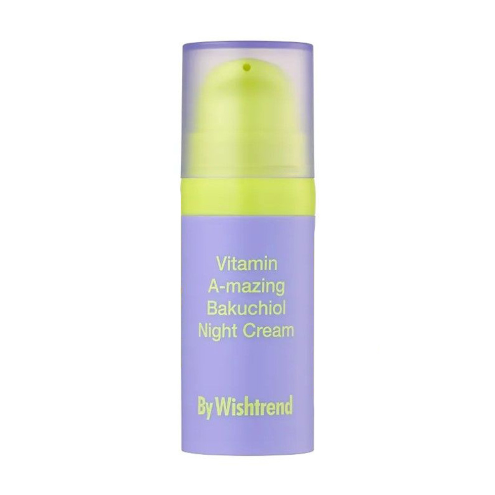 Нічний крем для обличчя By Wishtrend Vitamin A-mazing Bakuchiol Night Cream з ретинолом та бакучіолом, 10 г