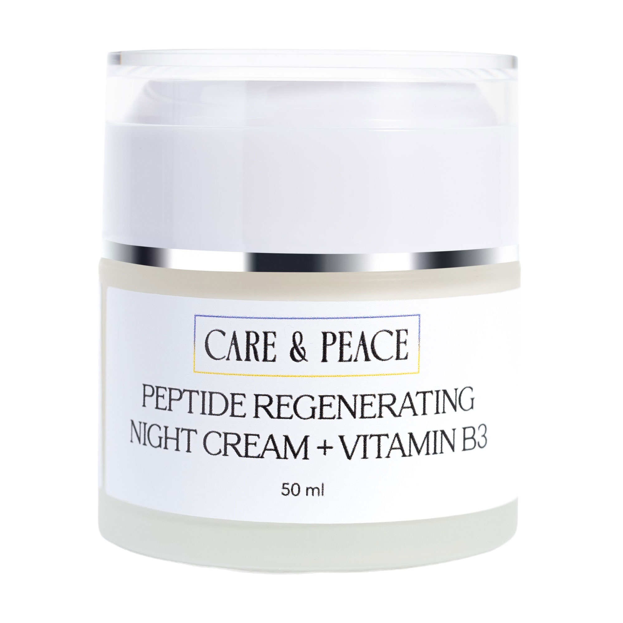 Нічний крем для обличчя Care &amp; Peace Peptide Regenerating Night Cream + Vitamin B3 з пептидами та вітаміном В3, 50 мл
