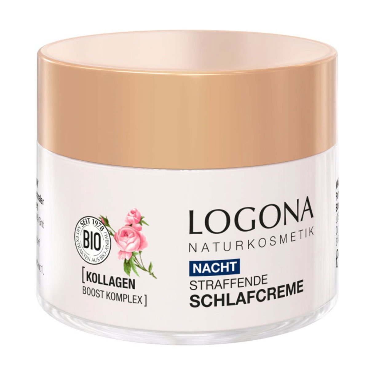 Нічний крем для обличчя Logona Bio Moisture Lift Firming Night Cream для сухої шкіри, 50 мл