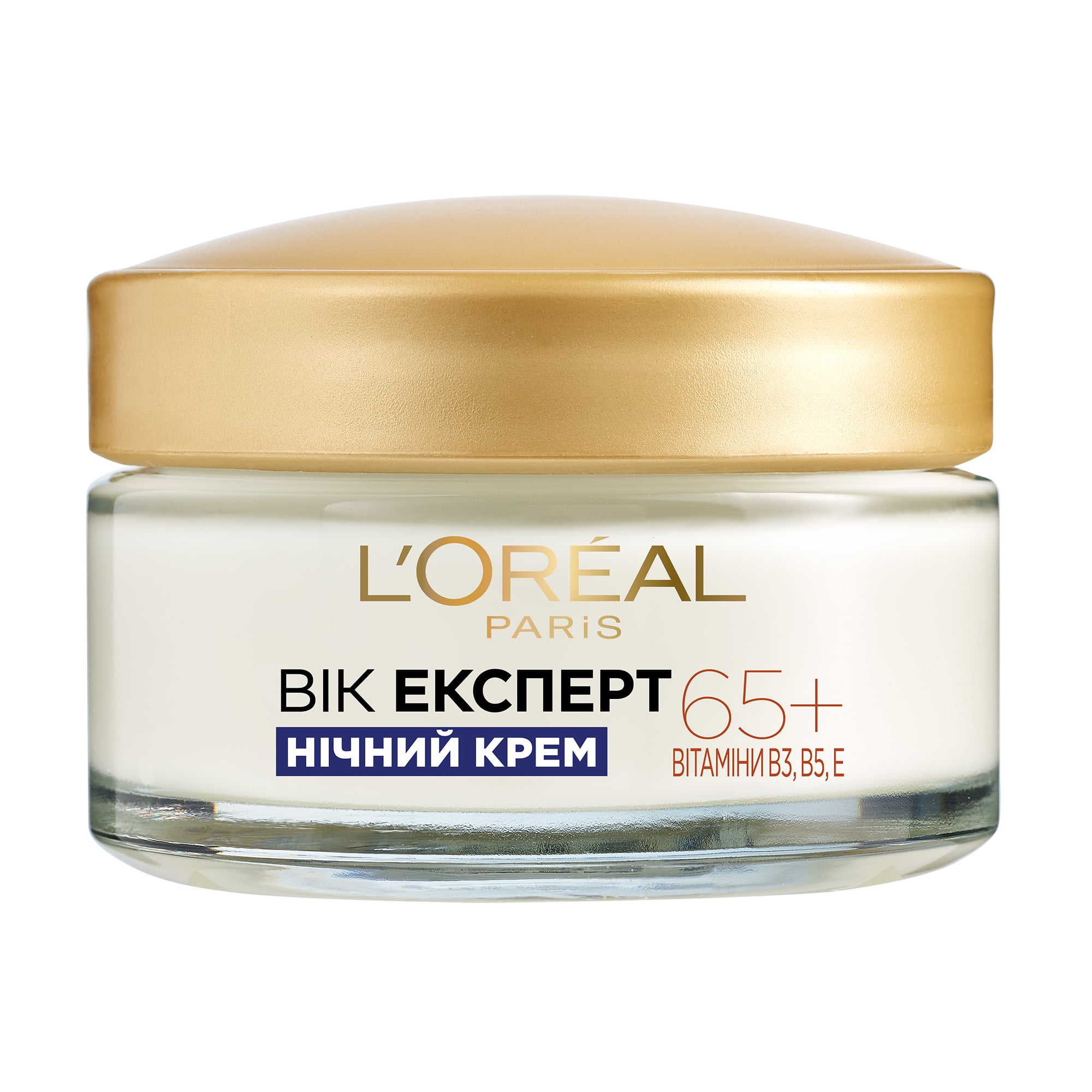 Нічний крем для обличчя L'Oreal Paris Вік експерт, проти зморщок, 65+, 50 мл