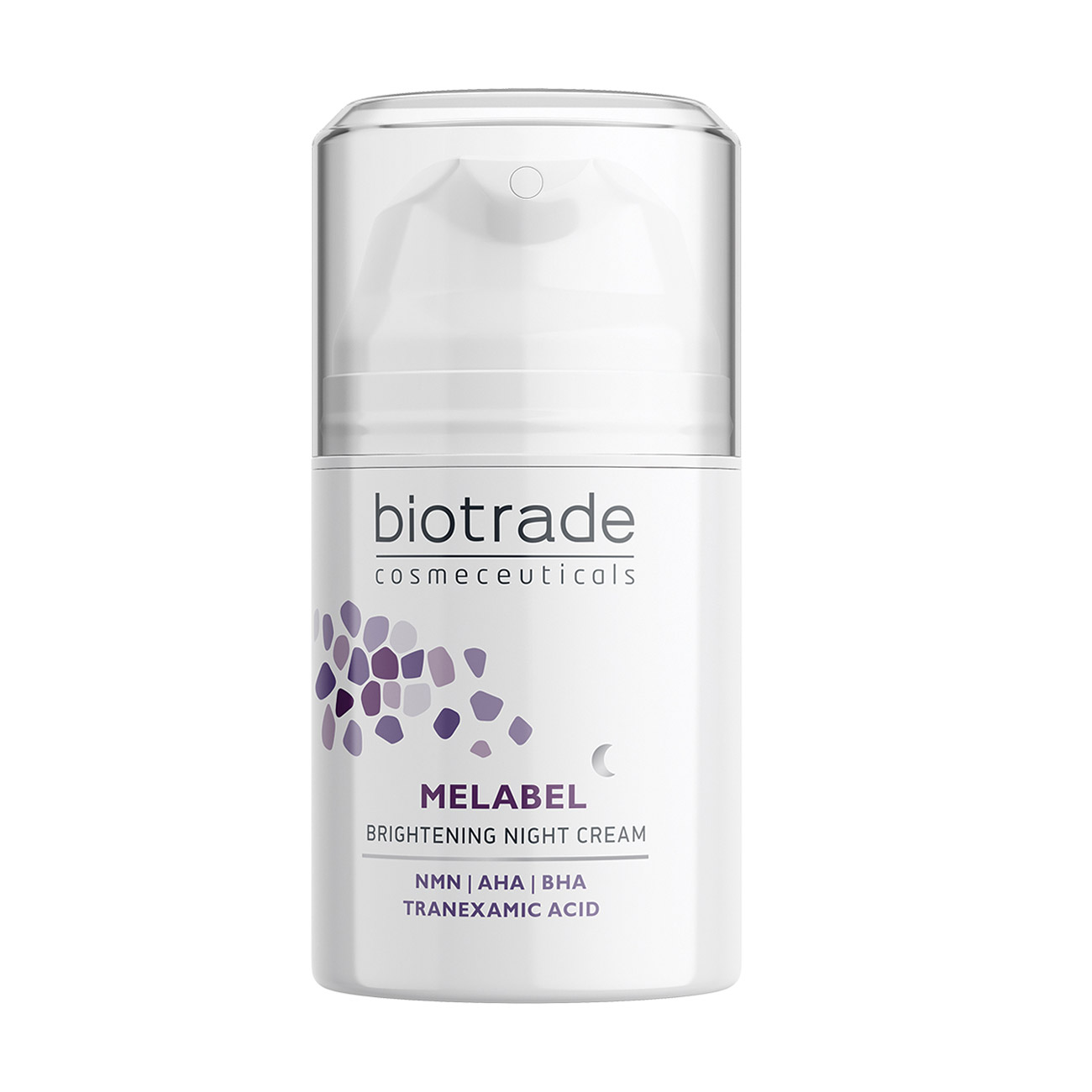 Нічний освітлювальний крем для обличчя Biotrade Melabel Whitening Night Cream, для шкіри з гіперпігментацією, 50 мл