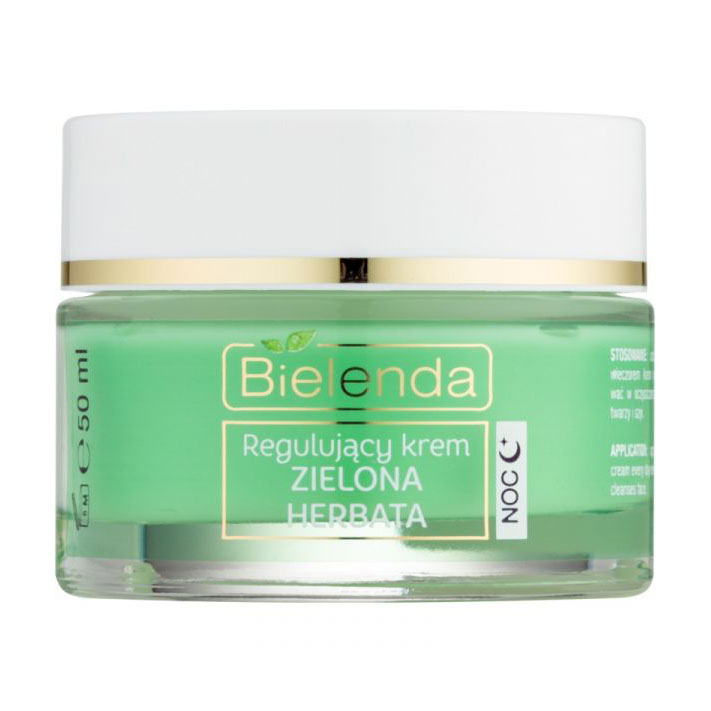 Нічний регулювальний крем для обличчя Bielenda Green Tea Regulating Night Face Cream Combination Skin Зелений чай, 50 мл
