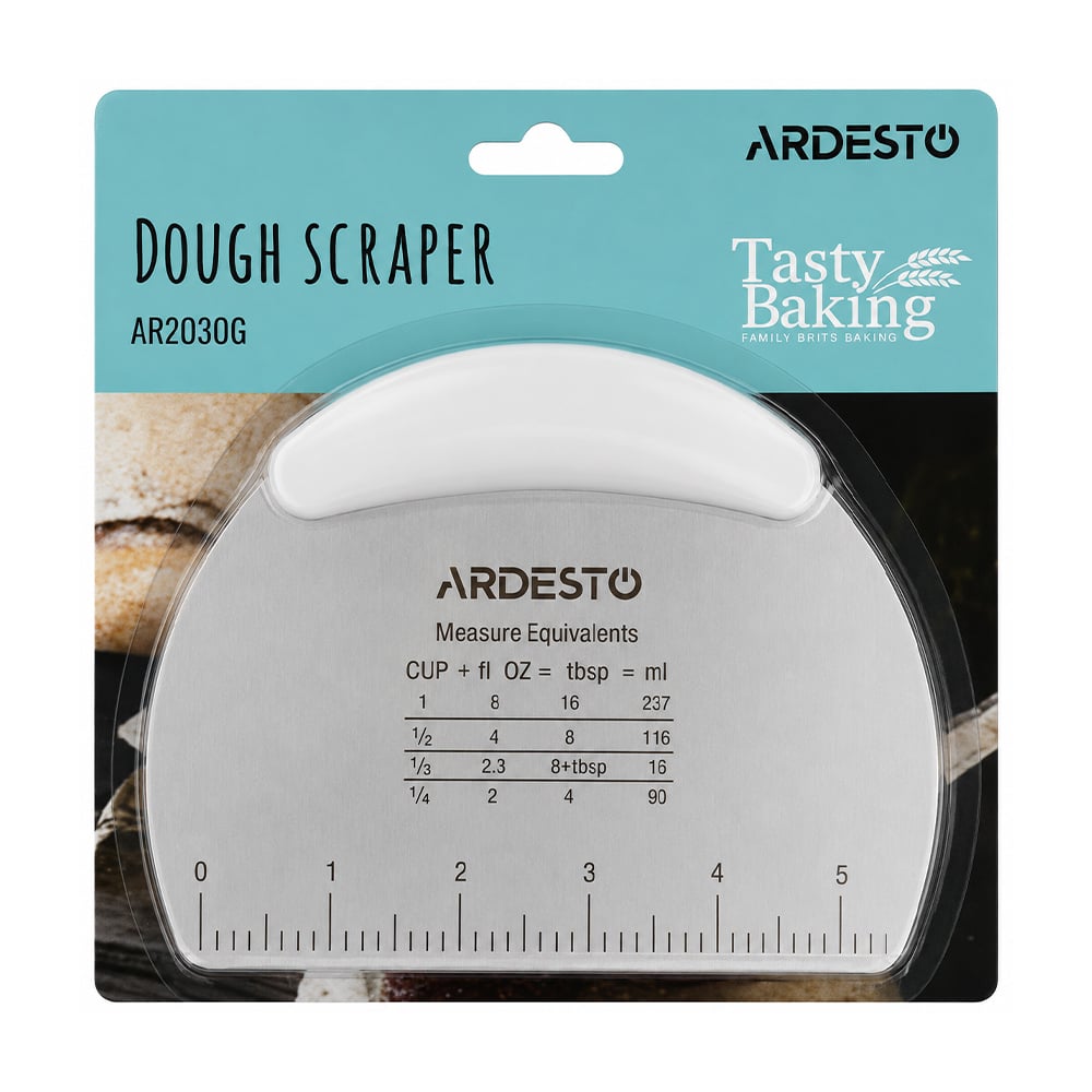 Ніж для тіста Ardesto Tasty Baking світло-сірий, 16 см (AR2030G)