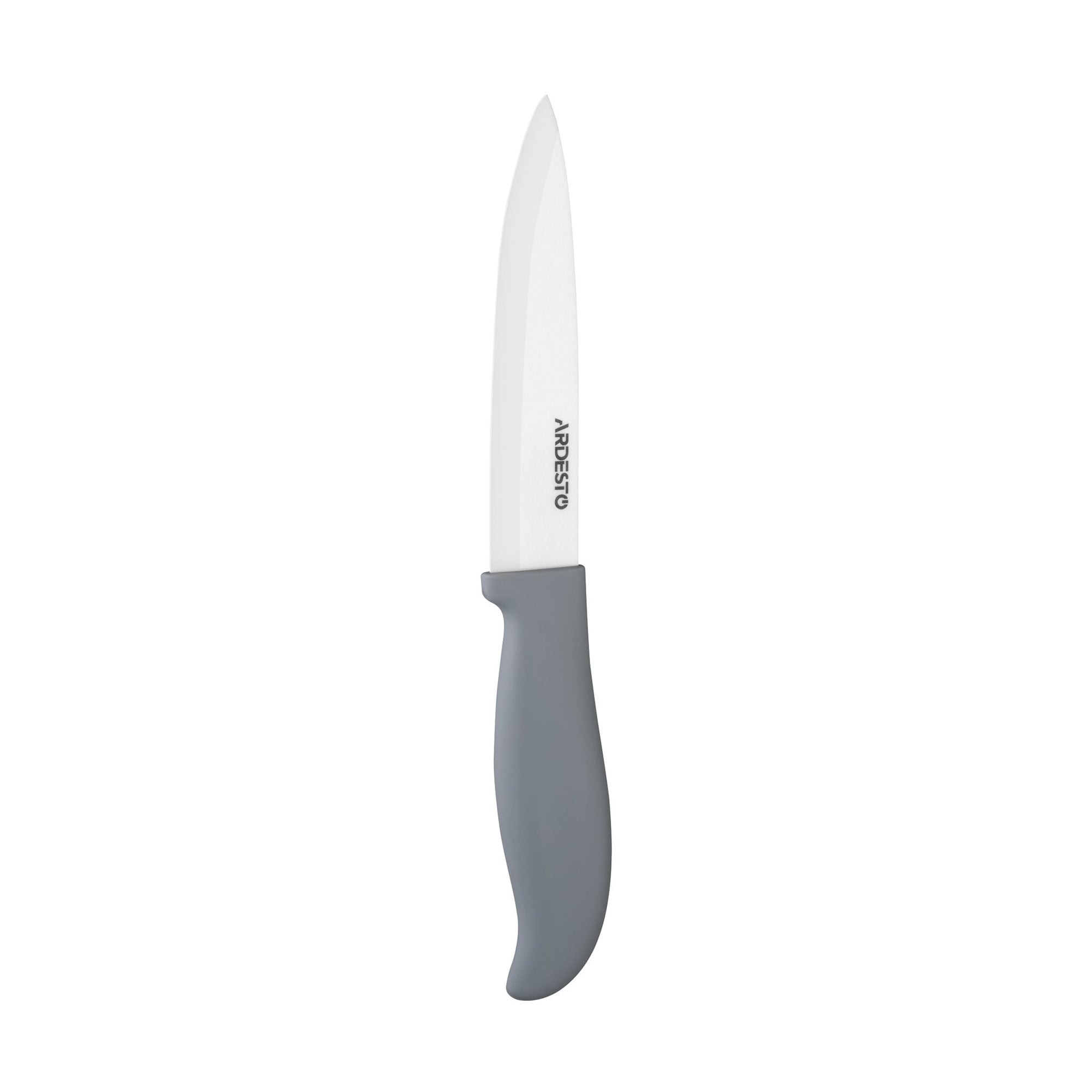 Ніж слайсерний Ardesto Fresh керамічний, сірий, 12.5 см (AR2124CG)