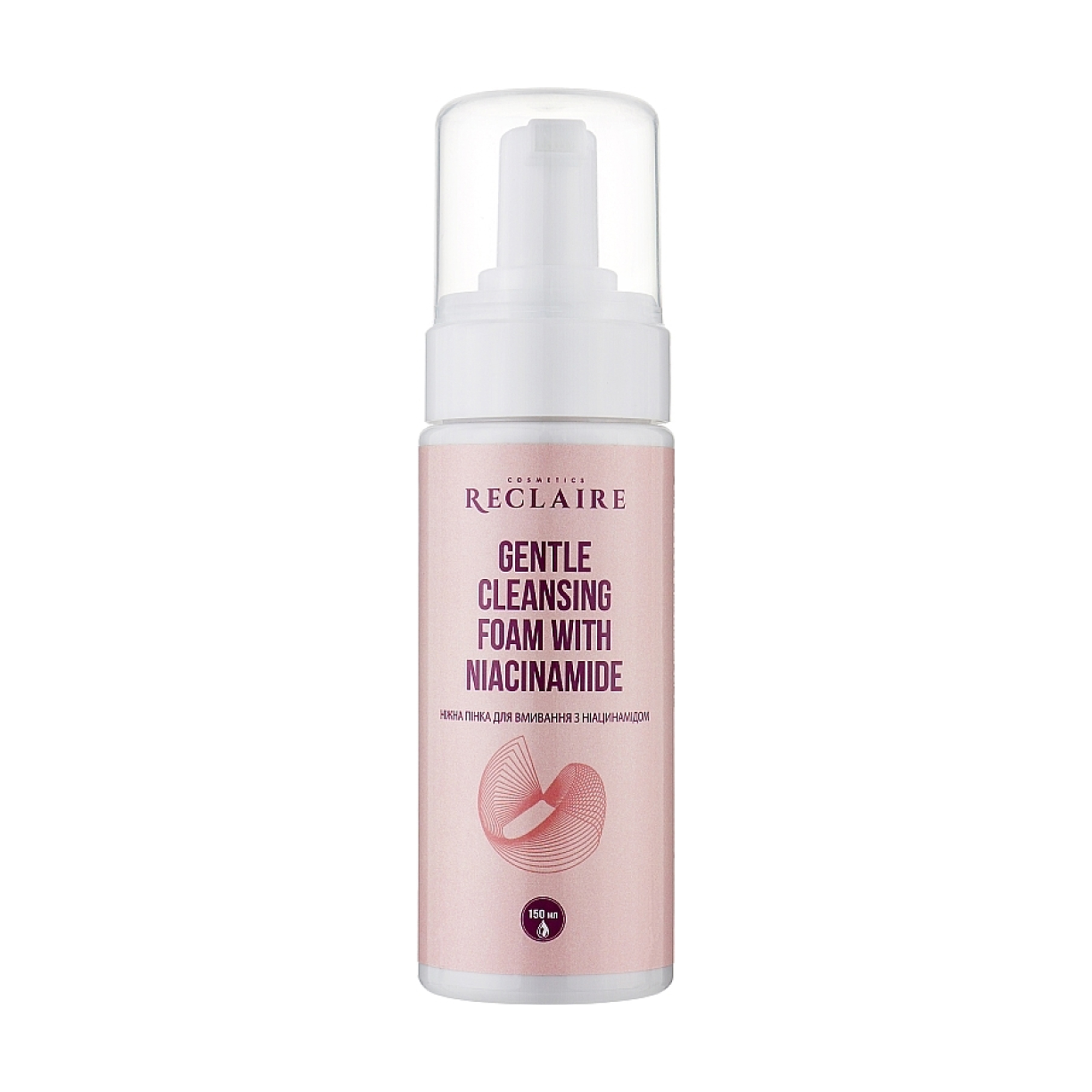 Ніжна пінка для вмивання Reclaire Gentle Cleansing Foam With Niacinamide з ніацинамідом, 150 мл