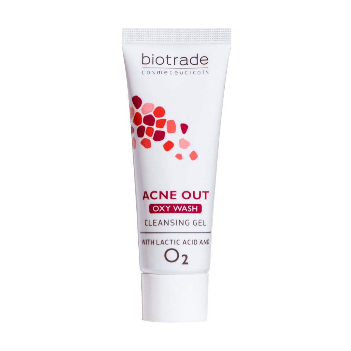 Ніжний гель для вмивання Biotrade Acne Out Oxy Wash Cleansing Gel For Face з киснем та молочною кислотою, для жирної  та проблемної шкіри, 50 мл