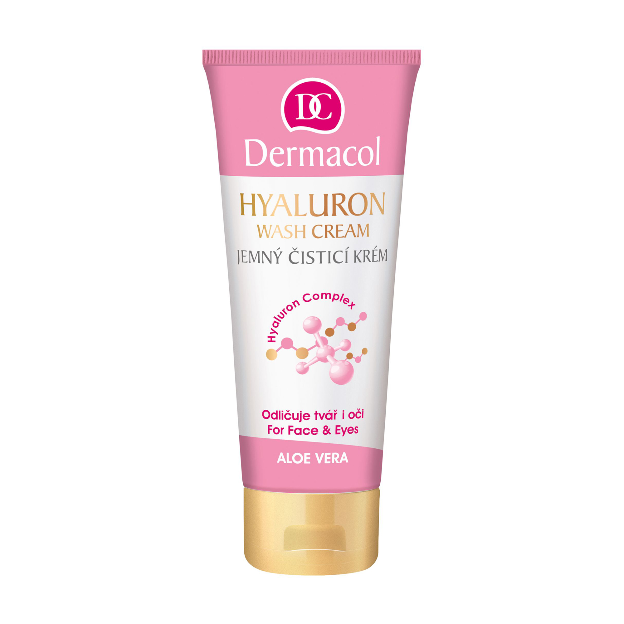Ніжний крем для щоденного вмивання та зняття макіяжу Dermacol Hyaluron Wash Сream для сухої і делікатної шкіри, 100 мл