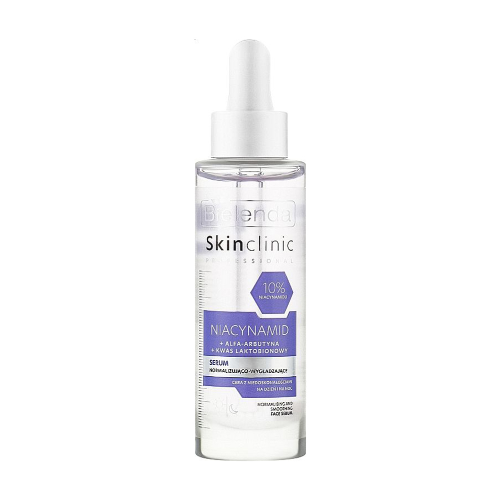 Нормалізувальна та розгладжувальна сироватка для обличчя Bielenda Skin Clinic Professional Niacynamid Serum, 30 мл
