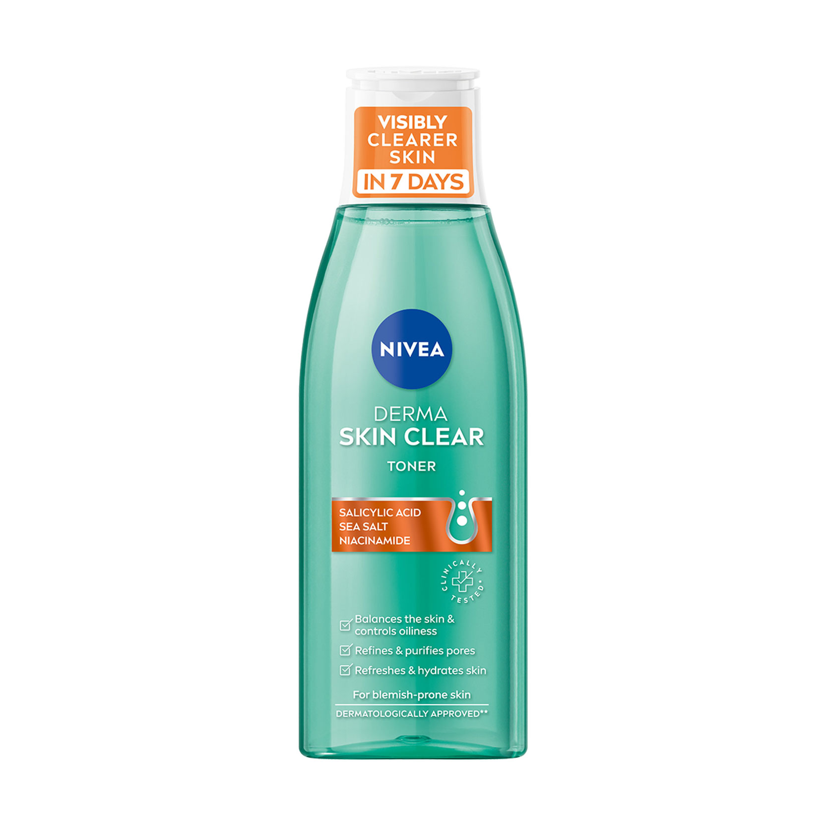 Нормалізуючий тонік для обличчя NIVEA Derma Skin Clear, 200 мл