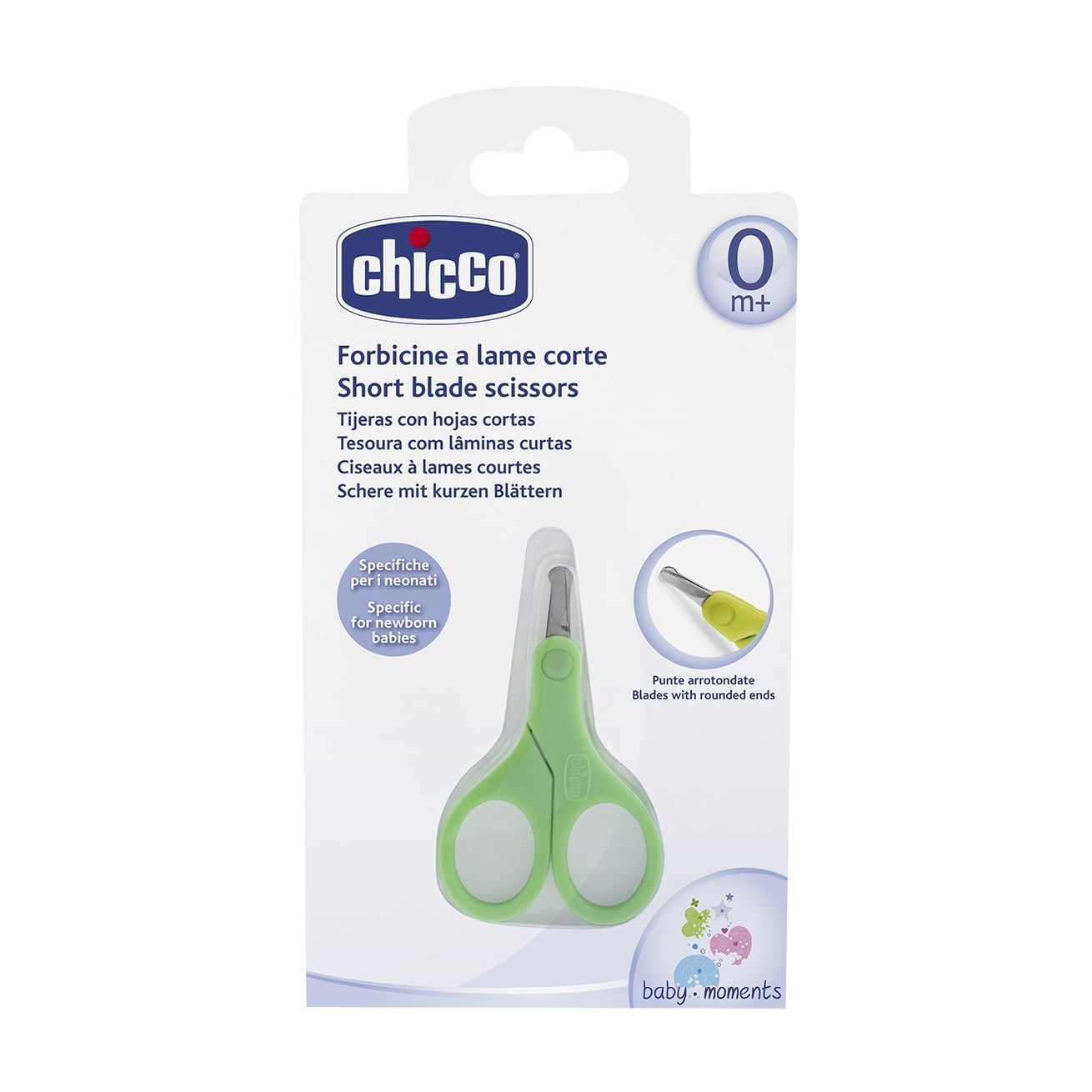 Ножнички дитячі з коротким лезом Chicco, зелені