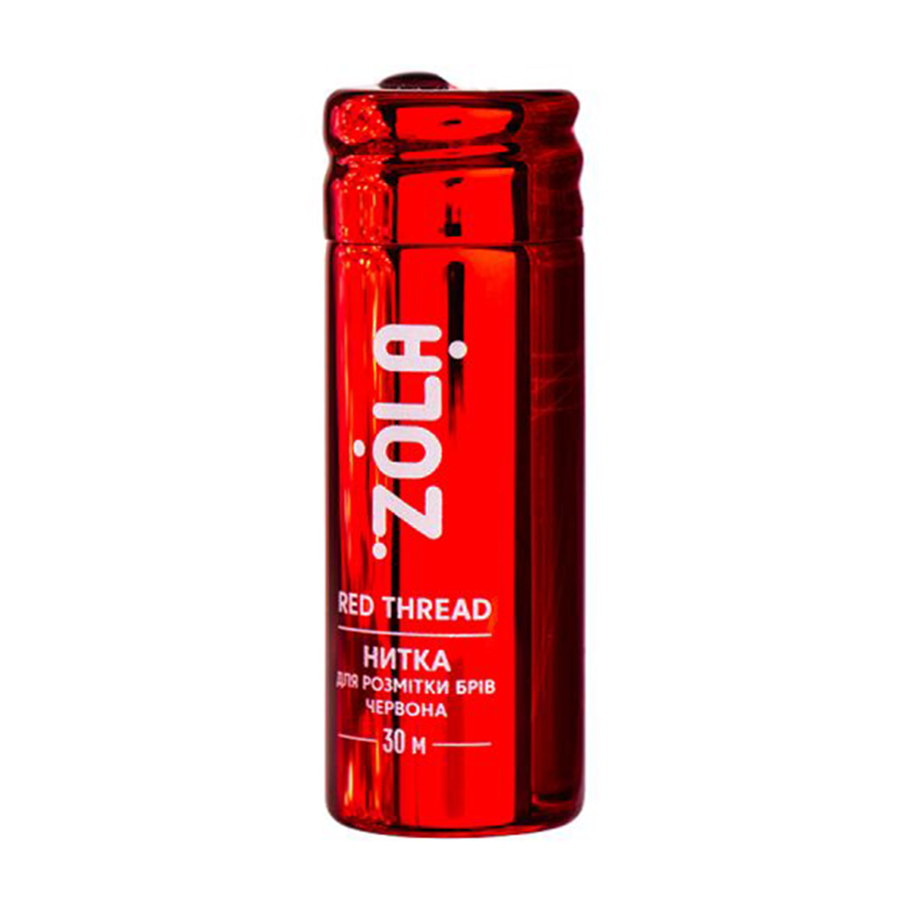 Нитка для розмітки брів Zola Thread Червона, 30 м