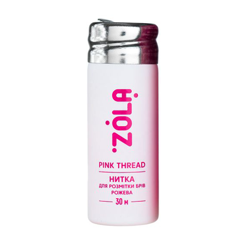 Нитка для розмітки брів Zola Thread Рожева, 30 м