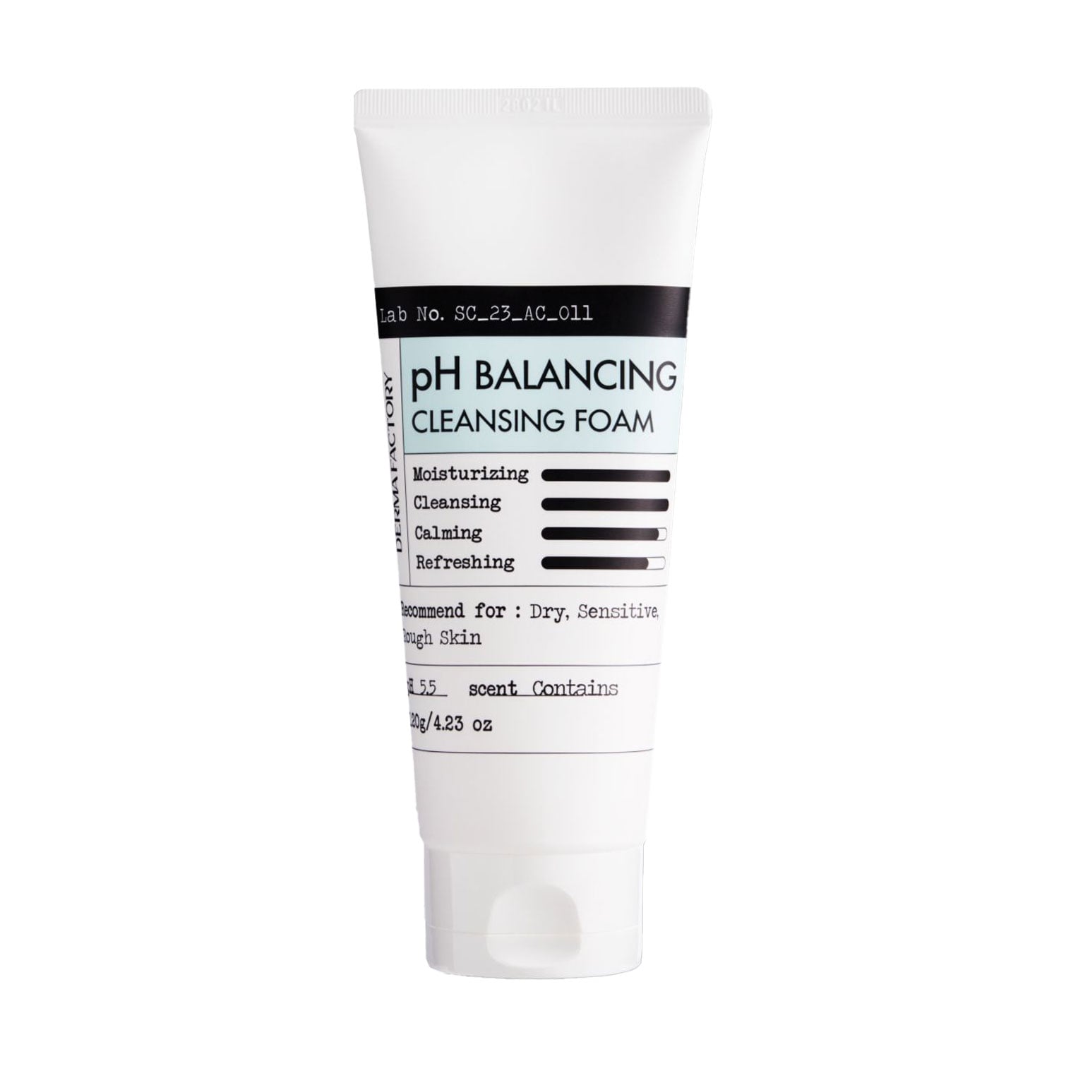 Низькокислотна пінка для вмивання Derma Factory Ph Balancing Cleansing Foam, 120 г