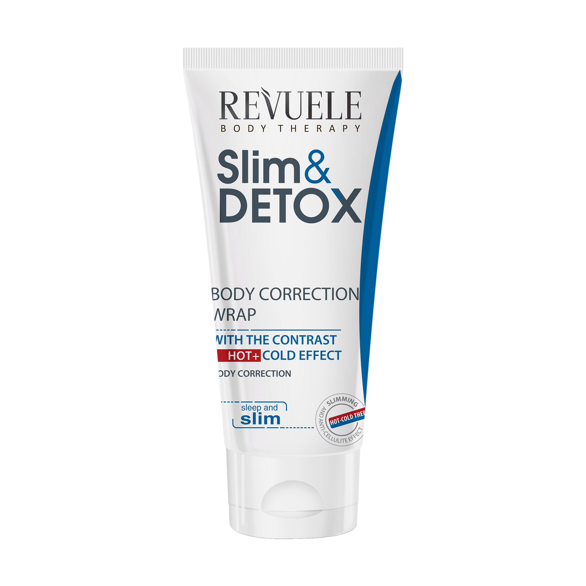 Обгортання для корекції фігури Revuele Slim &amp; Detox Correcting Body Wrap With Contrast Hot+Cold Effect з гарячим та холодним ефектом, 200 мл