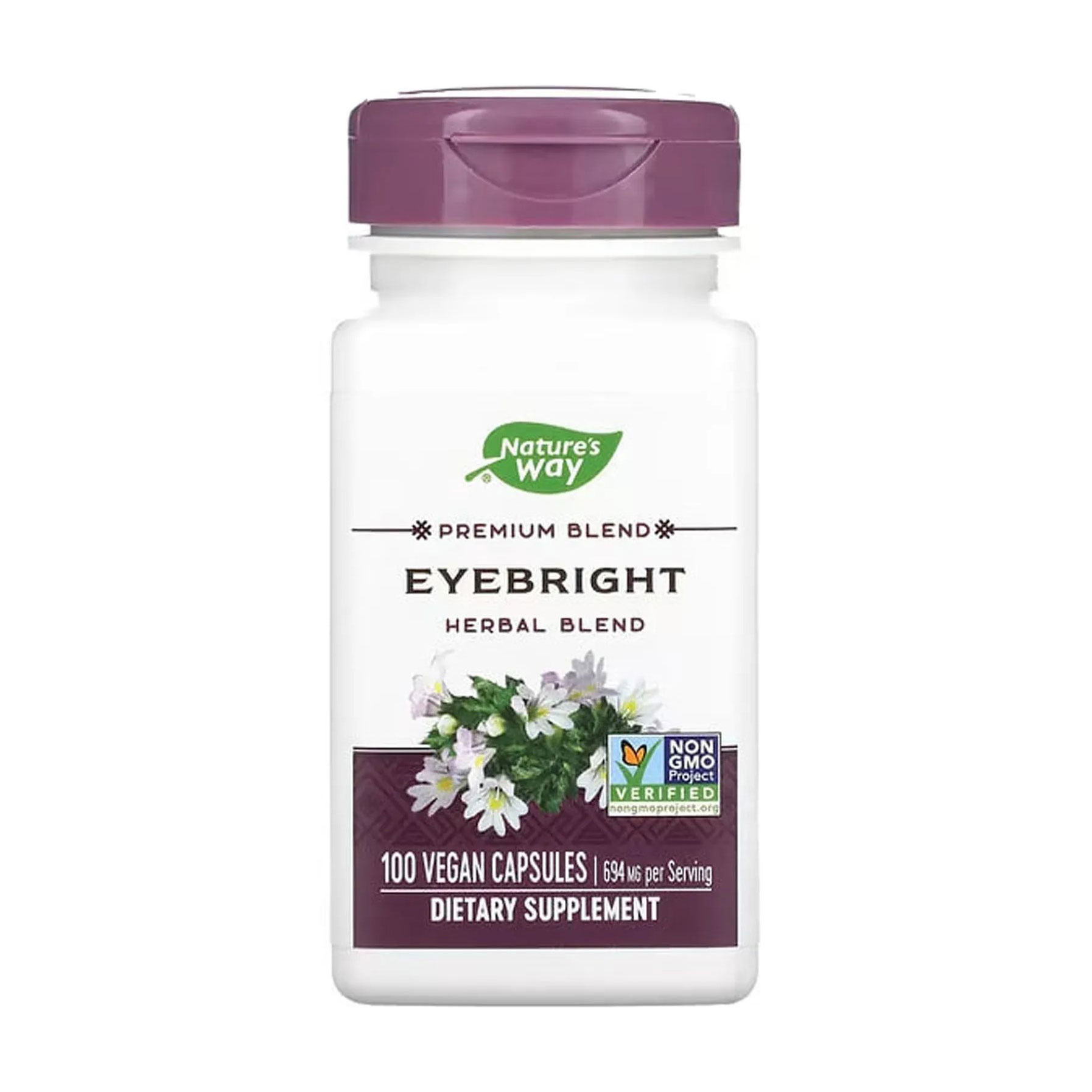 Очанка Nature’s Way Eyebright 694 мг, 100 веганських капсул