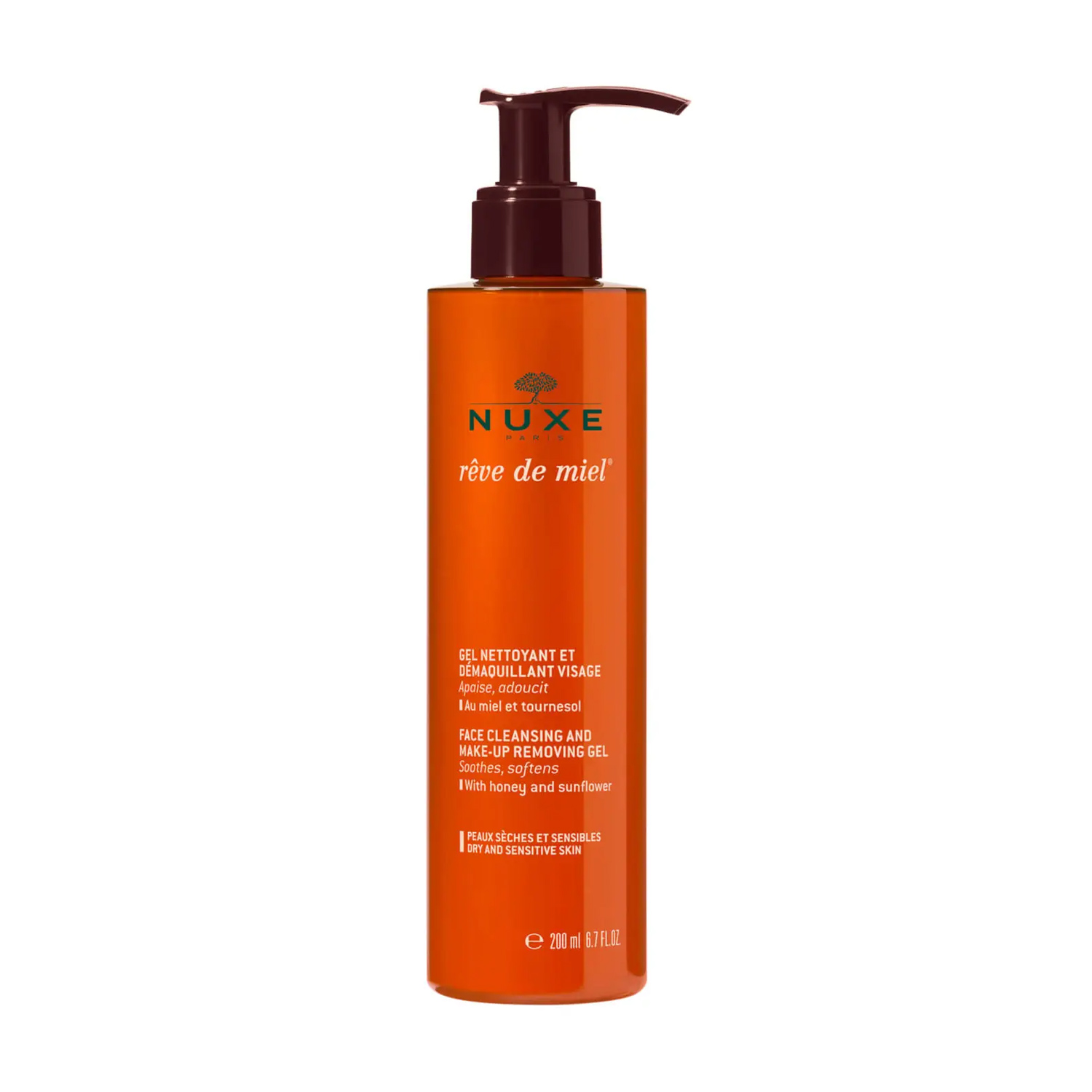Очищаючий гель для обличчя Nuxe Reve De Miel Face Cleansing And Make-up Removing Gel Медова мрія, 200 мл