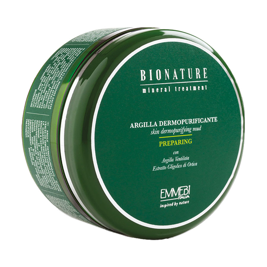 Очищувальна глина для шкіри голови Emmebi Italia BioNature Mineral Treatment Skin Dermopurifying Mud, 300 мл