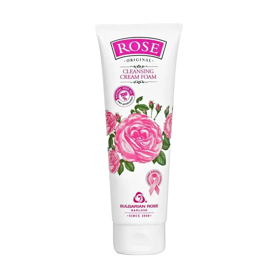Очищувальна крем-піна для вмивання Bulgarian Rose Rose Original Cleansing Cream Foam, 125 мл