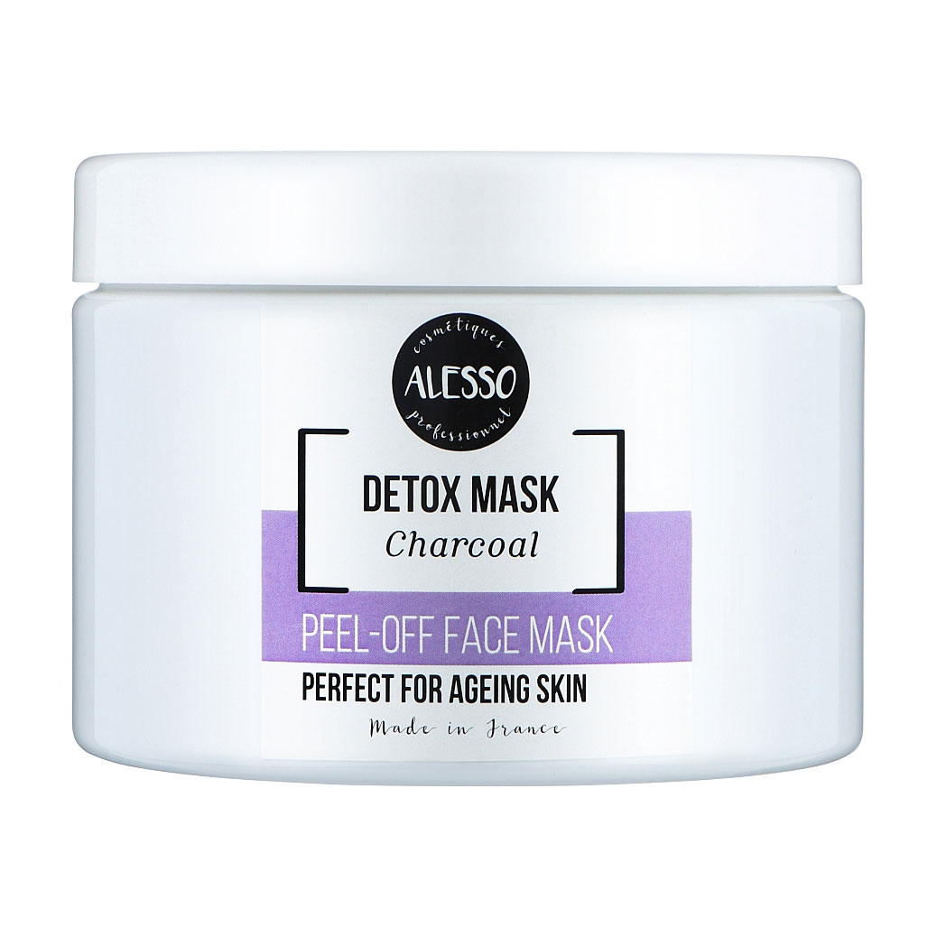 Очищувальна маска для обличчя Alesso Professionnel Charcoal Detox Peel-Off Mask Детокс, 200 г