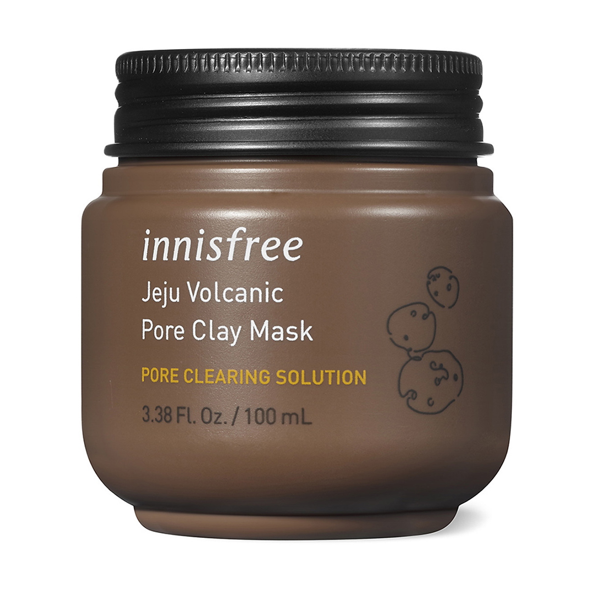 Очищувальна маска для обличчя Innisfree Jeju Volcanic Pore Clay Mask Pore Clearing Solution з вулканічною глиною, 100 мл