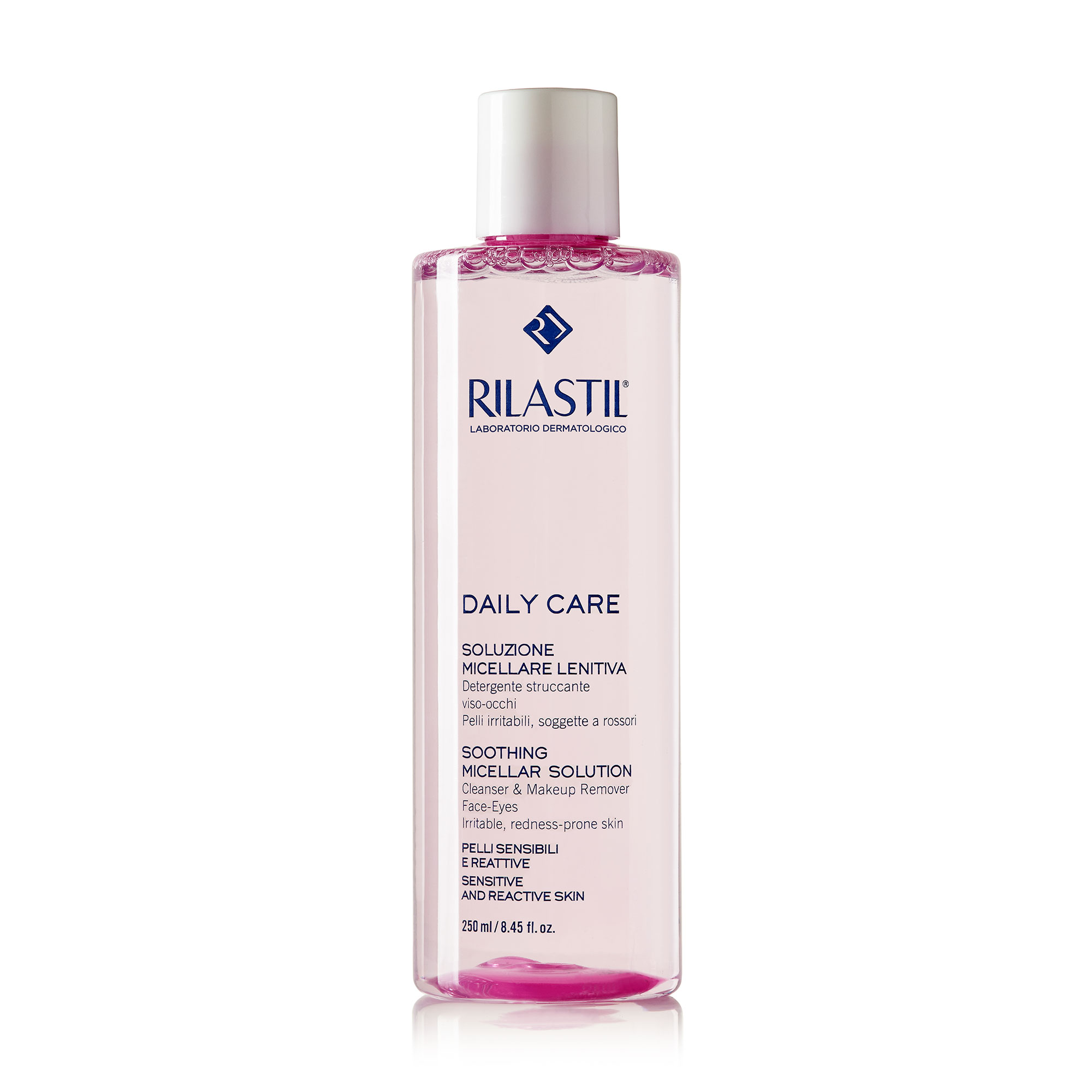 Очищувальна міцелярна вода для обличчя та очей Rilastil Daily Care Soluzione Micellare Lenitiva для чутливої шкіри, 250 мл