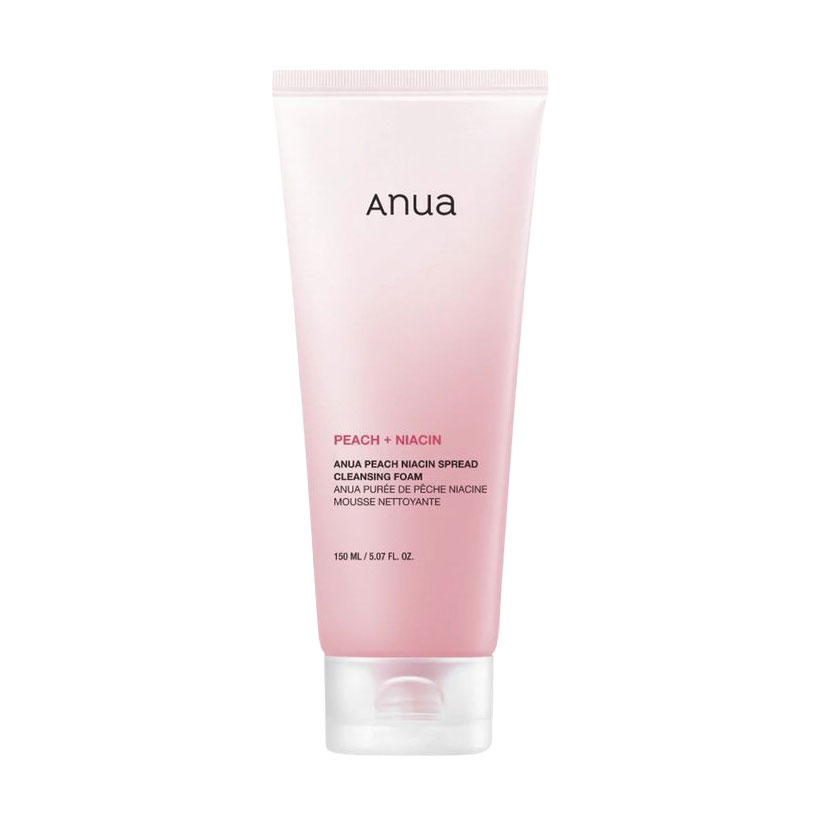 Очищувальна пінка для обличчя Anua Peach Niacin Spread Cleansing Foam з персиком та ніацинамідом, 150 мл