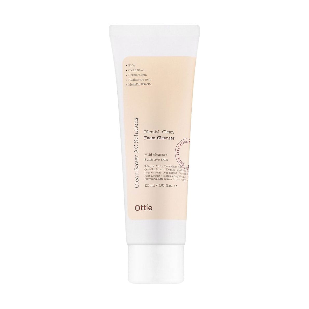 Очищувальна пінка для обличчя Ottie Blemish Clean Foam Cleanser для проблемної шкіри, 120 мл