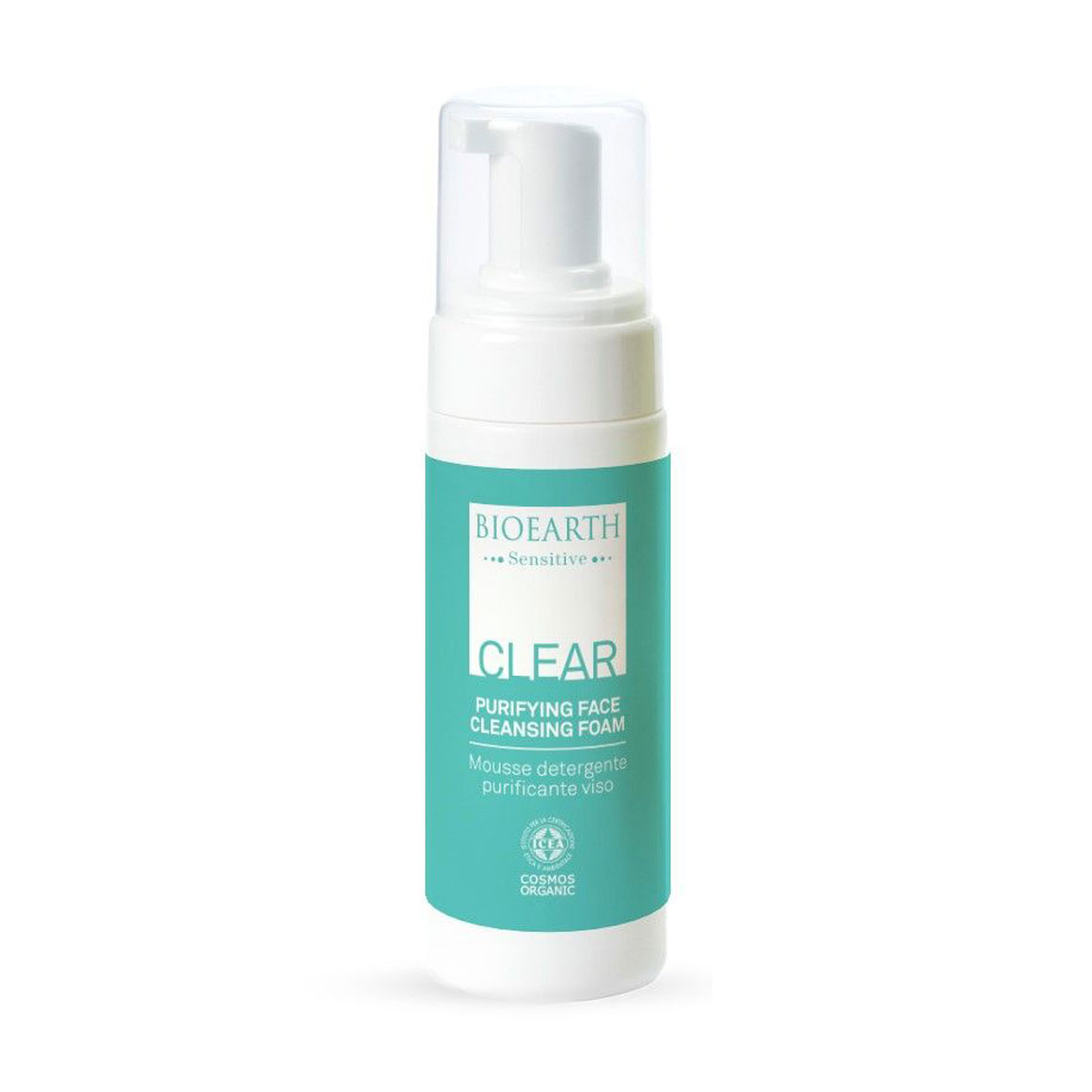 Очищувальна пінка для вмивання Bioearth Senstive Clear Purifying Face Cleansing Foam, 150 мл