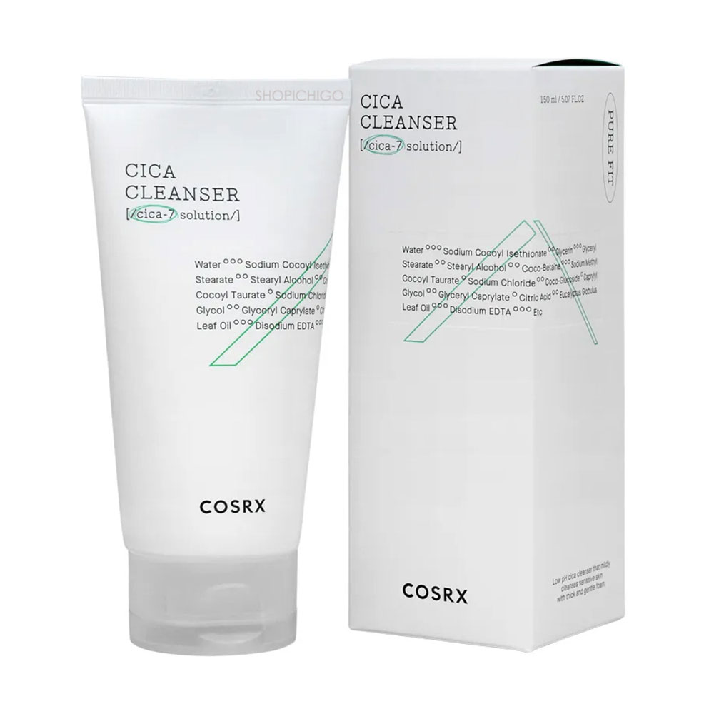 Очищувальна пінка для вмивання Cosrx Pure Fit Cica Cleanser для чутливої шкіри, 150 мл