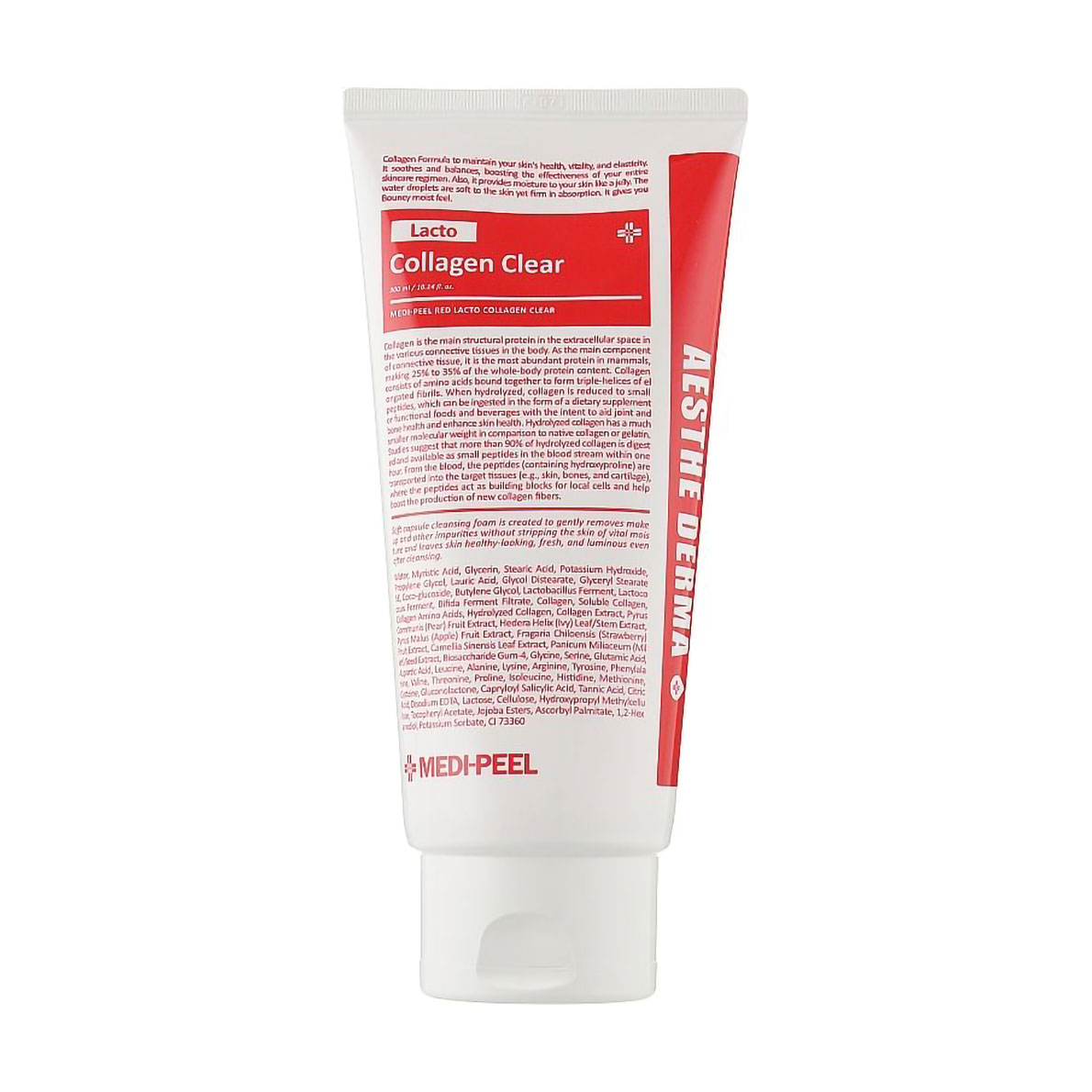 Очищувальна пінка для вмивання Medi-Peel Red Lacto Collagen Clear з колагеном, 300 мл