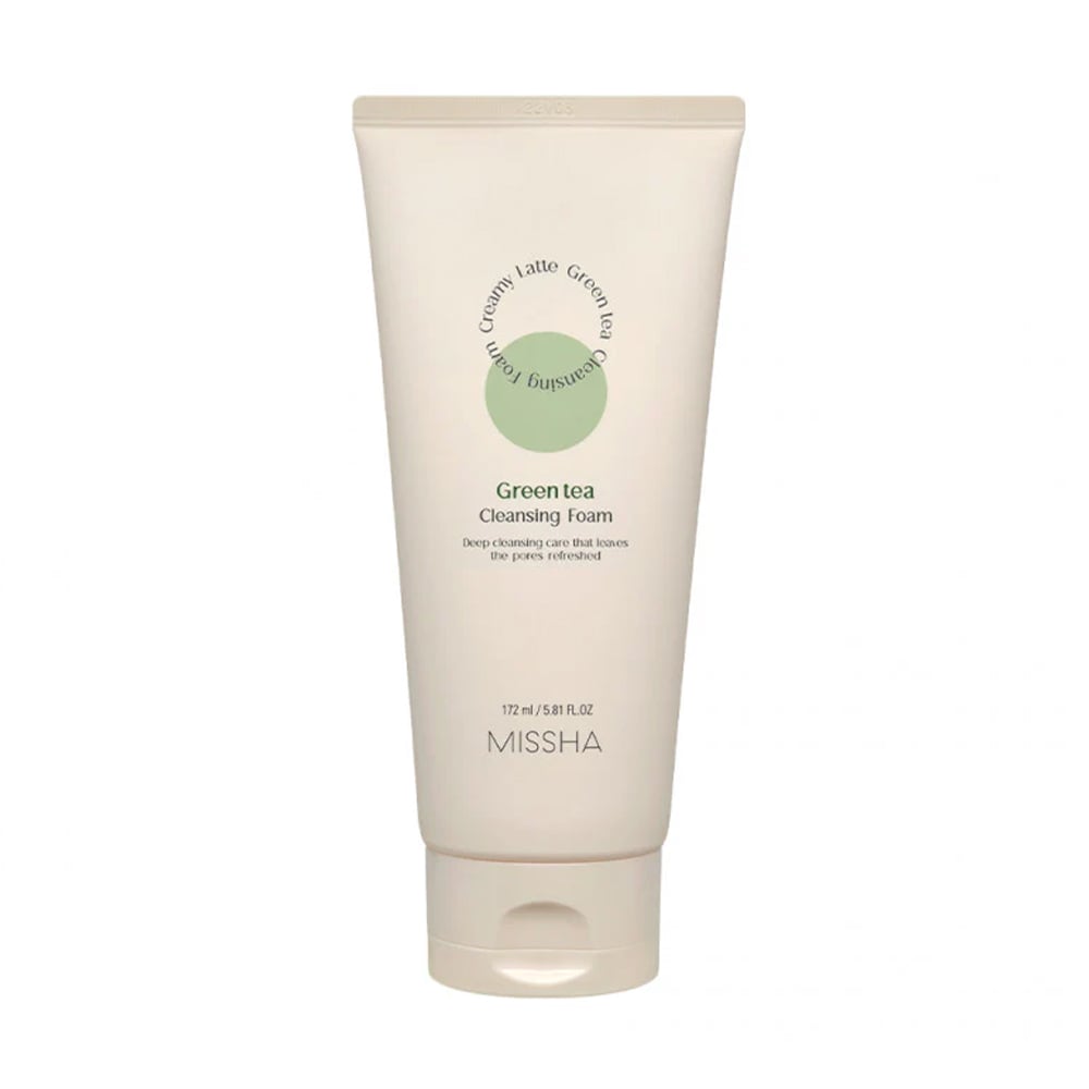 Очищувальна пінка для вмивання Missha Creamy Latte Cleansing Foam Green Tea з зеленим чаєм, 172 мл