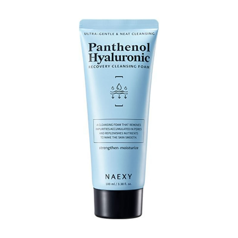 Очищувальна пінка для вмивання Naexy Panthenol Hyaluronic Recovery Cleansing Foam, 100 мл