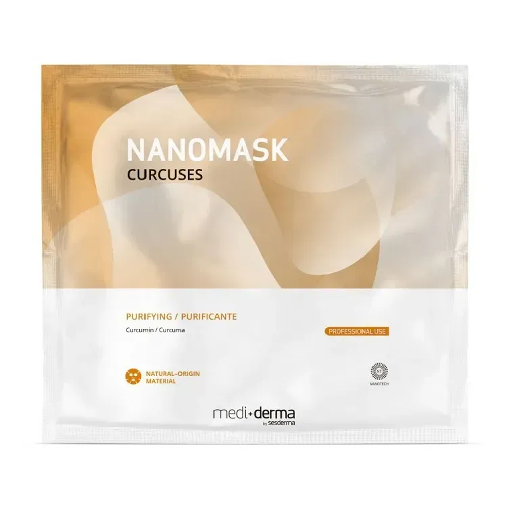 Очищувальна тканинна маска для обличчя Mediderma Nanomask Curcuser з куркумою, 1 шт