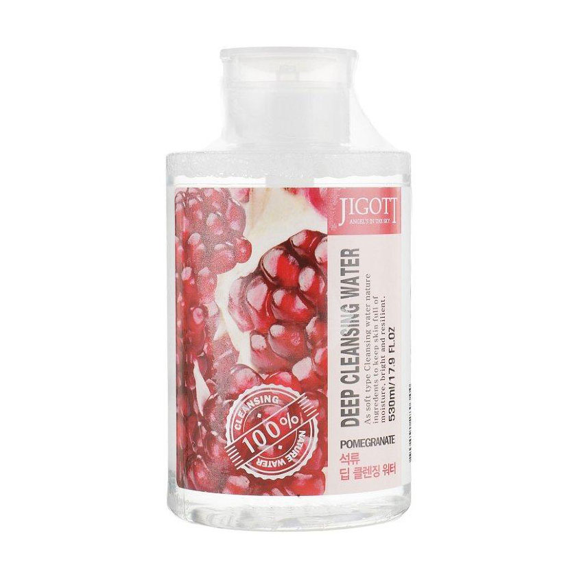 Очищувальна вода для обличчя Jigott Pomegranate Deep Cleansing Water Гранат, 530 мл