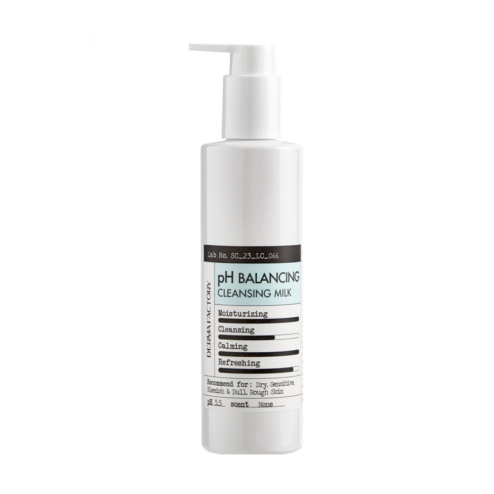Очищувальне молочко для обличчя Derma Factory pH Balancing Cleansing Milk, 240 мл