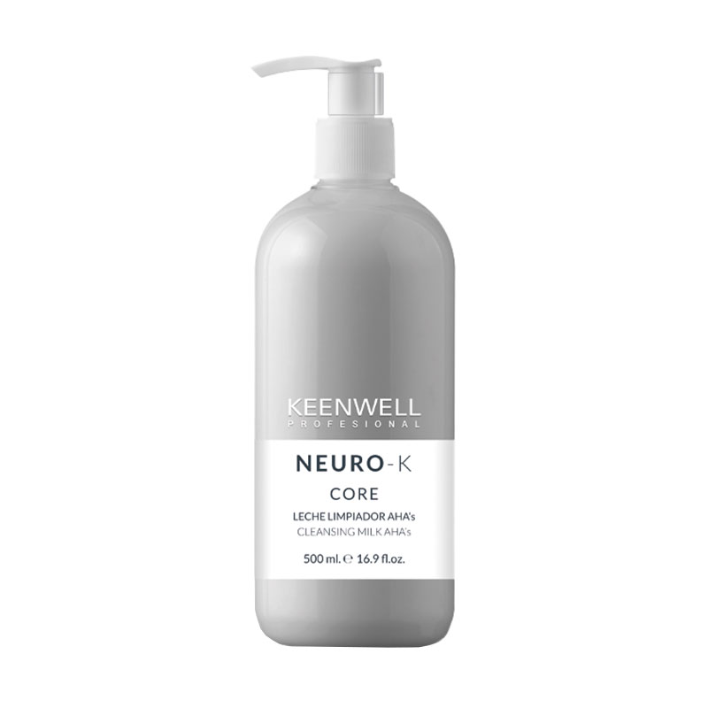 Очищувальне молочко-емульсія для обличчя Keenwell Neuro-K Core Cleansing Milk with AHA's з АНА-кислотами, 500 мл