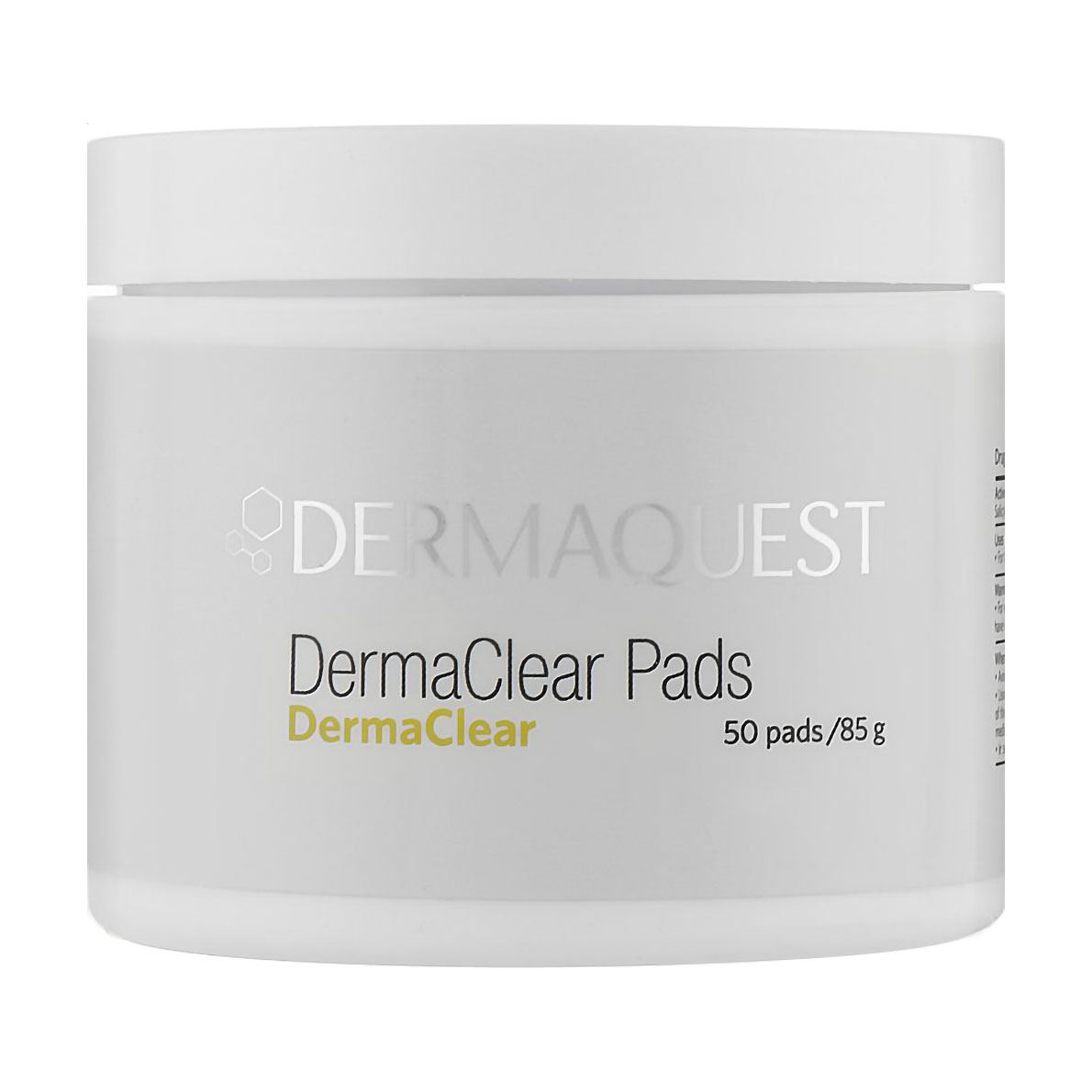 Очищувальні диски для обличчя Dermaquest DermaClear Pads, 50 шт