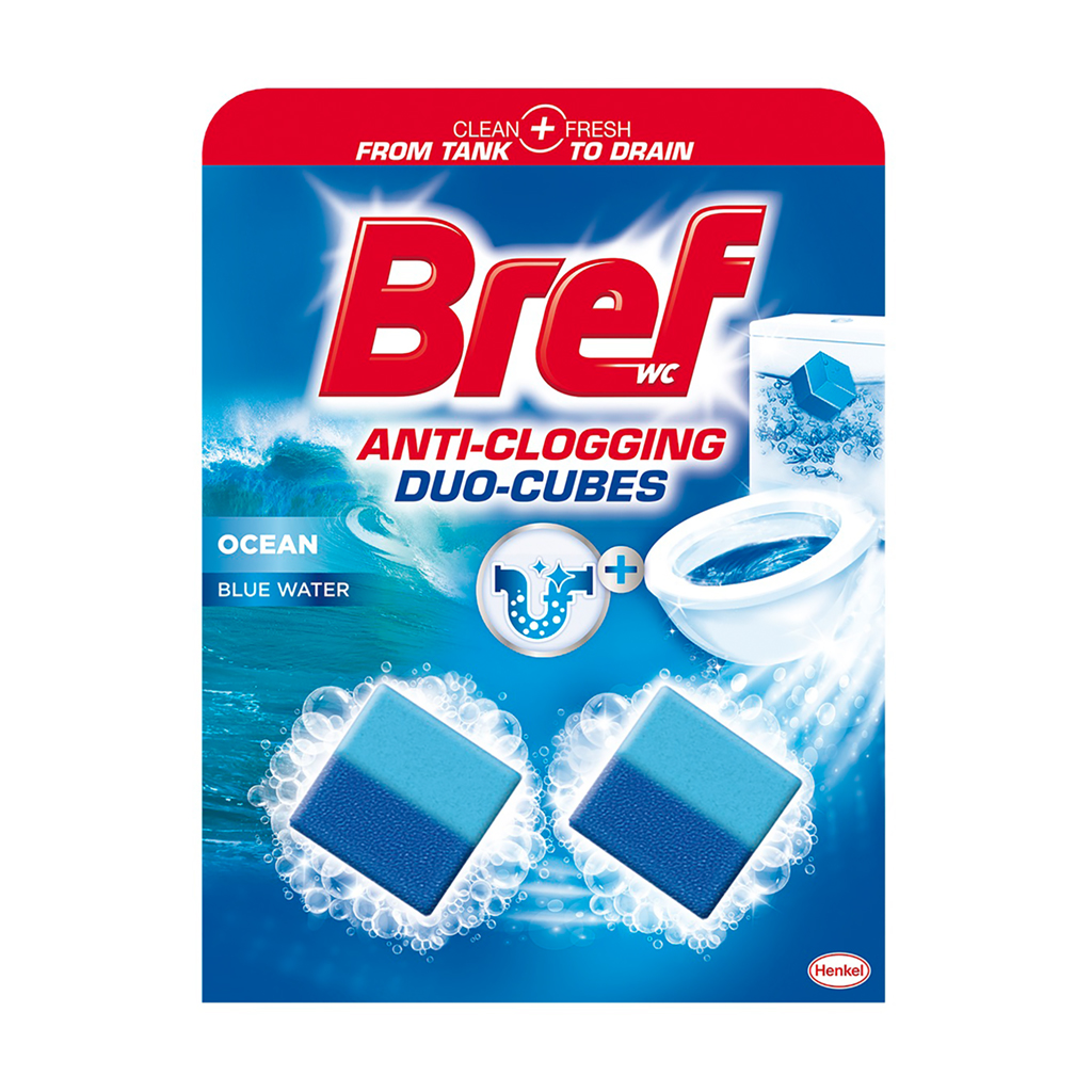 Очищувальні кубики для зливного бачка Bref Duo-Cubes 2 в 1, 100 г