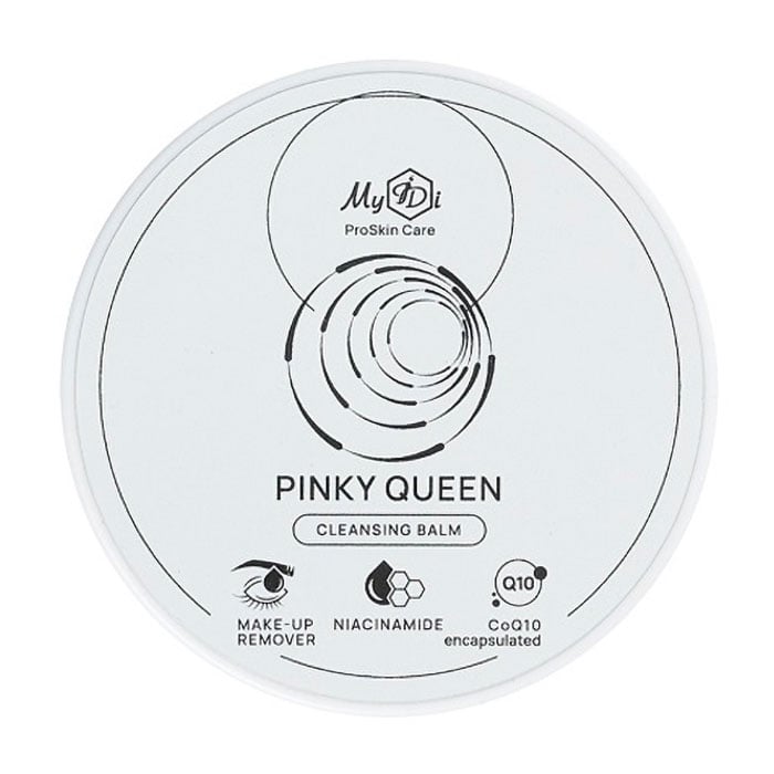 Очищувальний бальзам для обличчя MyIDi Pinky Queen Cleansing Balm з ніацинамідом, інкапсульованими комплексом CoQ10 та кислотами, 55 мл